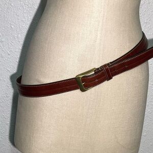 Cole Haan men’s Brown Leather Belt with Gold Buckle size 38